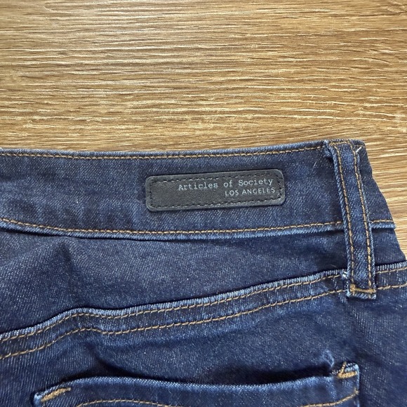 Articles of Society Women's Skinny Jeans Size 24 Dark Wash Stretch Denim - Picture 11 of 14